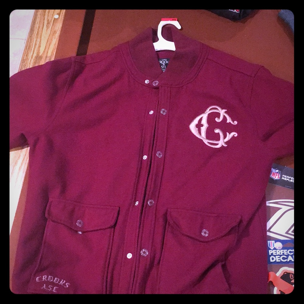 Crooks and Castles varsity jacket
